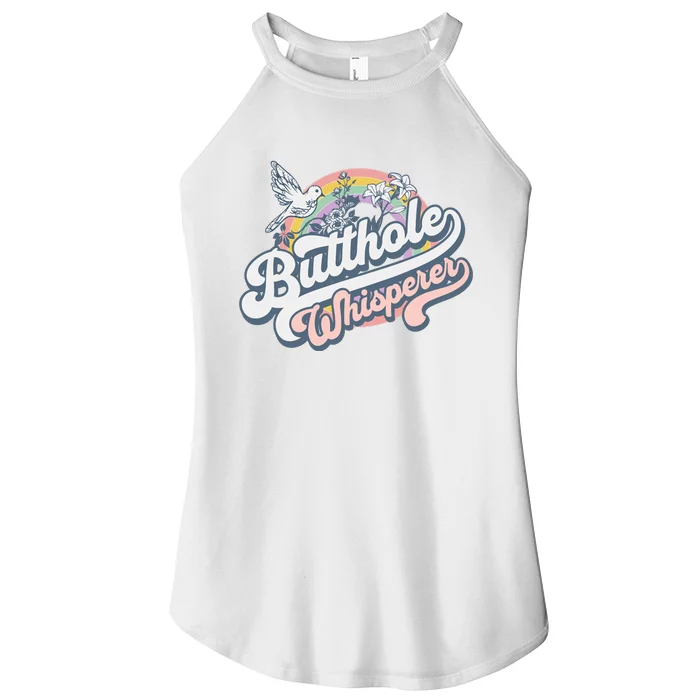 Butthole Whisperer Women’s Perfect Tri Rocker Tank