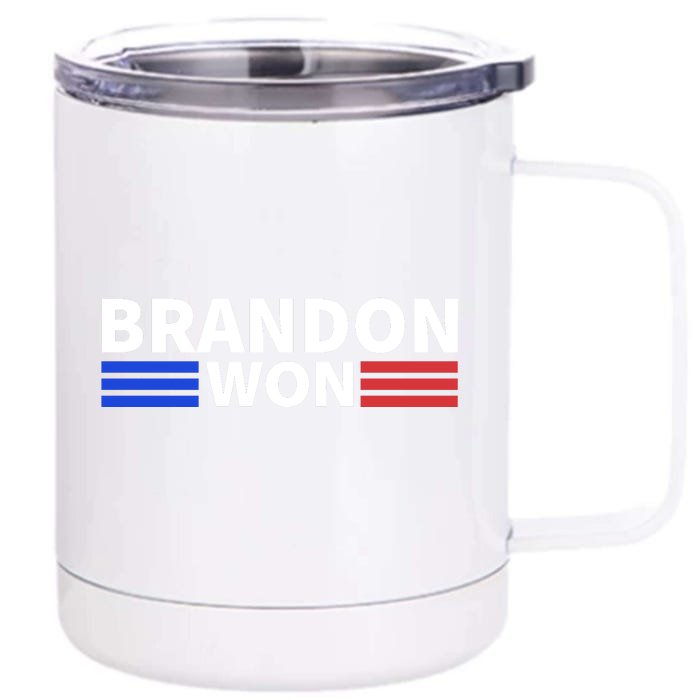 Brandon Won Front & Back 12oz Stainless Steel Tumbler Cup