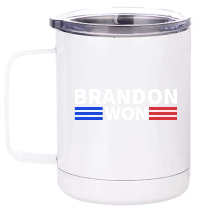 Brandon Won Front & Back 12oz Stainless Steel Tumbler Cup