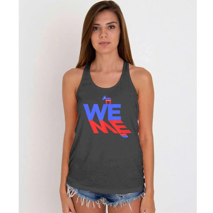 Blue Wave Women's Knotted Racerback Tank