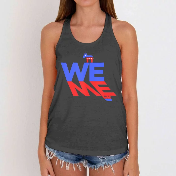 Blue Wave Women's Knotted Racerback Tank