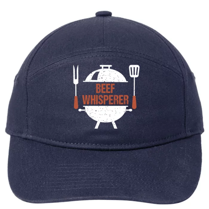 Beef Whisperer Bbq Grill Barbecue Cool Gift 7-Panel Snapback Hat