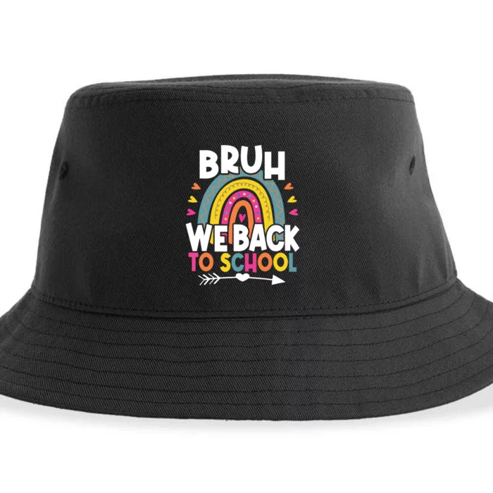 Bruh We Back Teachers Back To School Bruh We Back Sustainable Bucket Hat