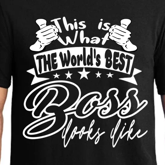 Boss World's Best Boss Looks Like Boss Appreciation Day Great Gift Pajama Set