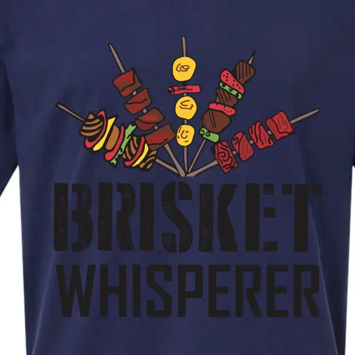 Brisket Whisperer Carnivore Bbq Meat Funny Grilling Gift Sueded Cloud Jersey T-Shirt