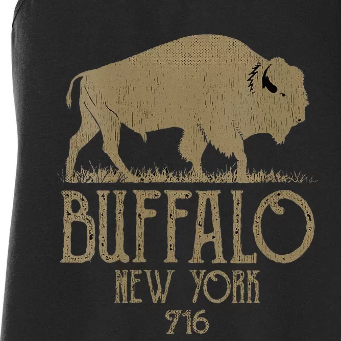 BFLO WNY Clothing Area Code 716 Buffalo New York Women's Racerback Tank