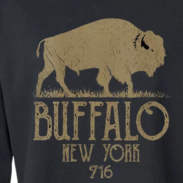 BFLO WNY Clothing Area Code 716 Buffalo New York Cropped Pullover Crew