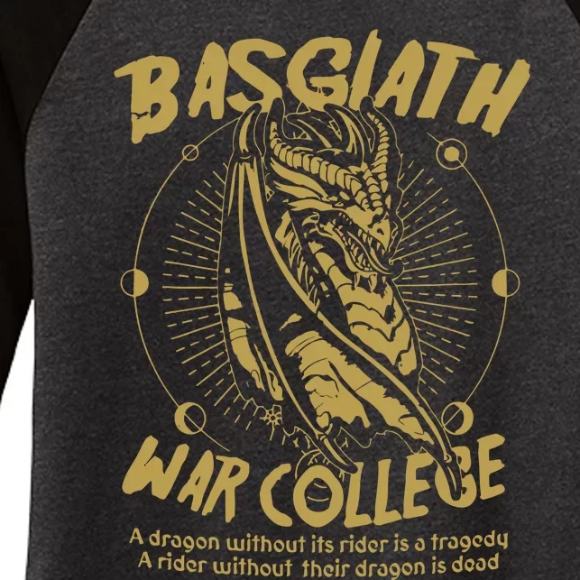 Basgiath War College Fourth Wing Women's Tri-Blend 3/4-Sleeve Raglan Shirt