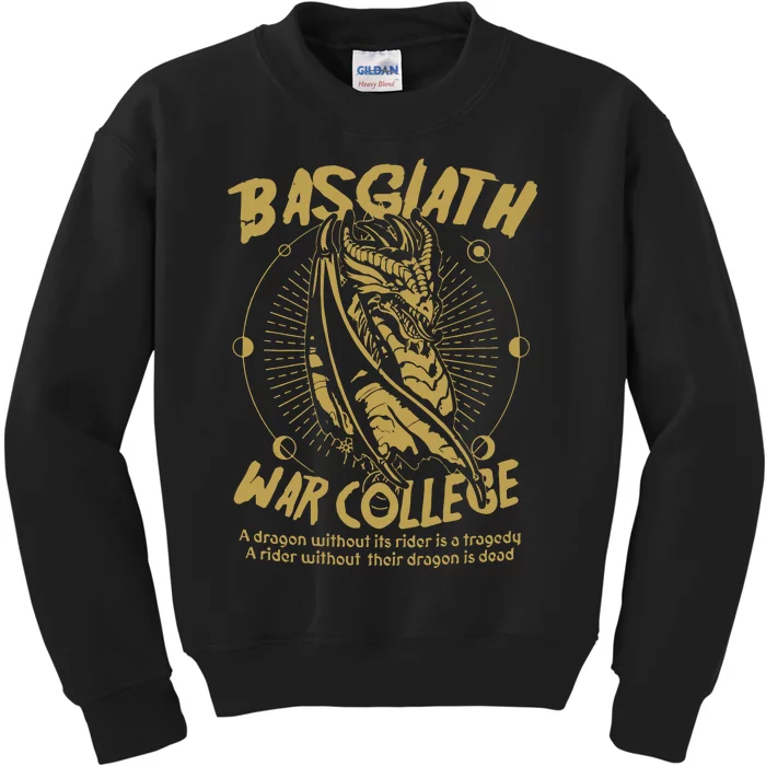 Basgiath War College Fourth Wing Kids Sweatshirt