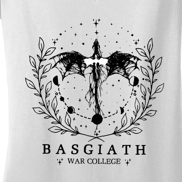 Basgiath War College 2sided Fourth Wing Women's V-Neck T-Shirt