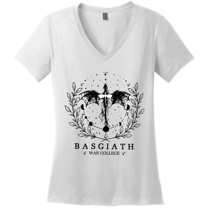 Basgiath War College 2sided Fourth Wing Women's V-Neck T-Shirt