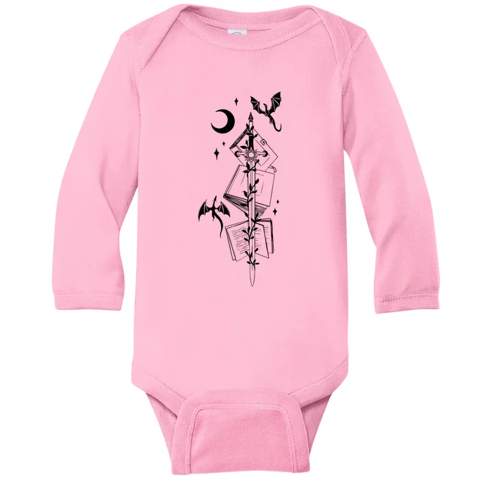 Basgiath War College 2sided Baby Long Sleeve Bodysuit