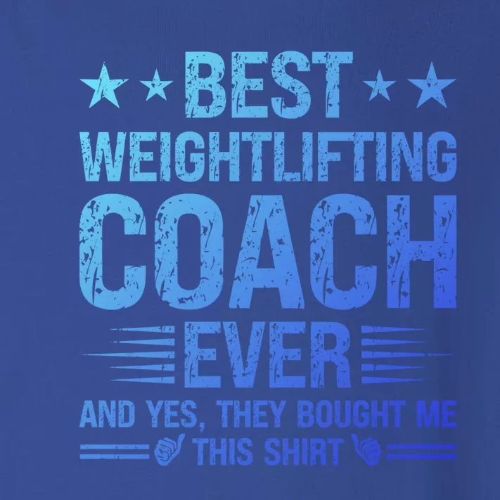 Best Weightlifting Coach Ever Funny Weightlifting Coach Gift Toddler Long Sleeve Shirt