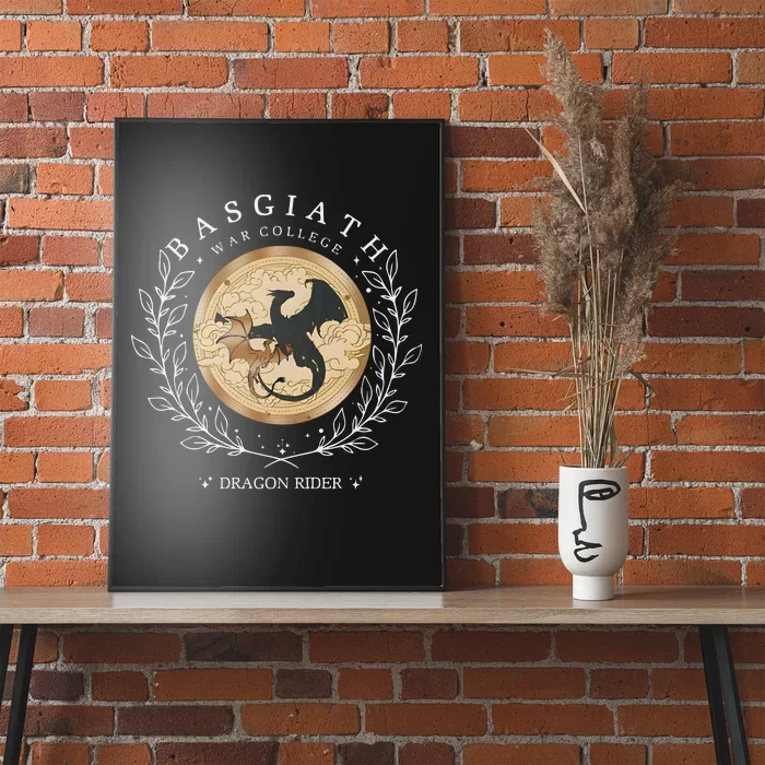 Basgiath War College Fourth Wing Dragon Rider Poster