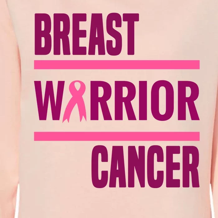 Breast Warrior Cancer Ribbon Womens California Wash Sweatshirt