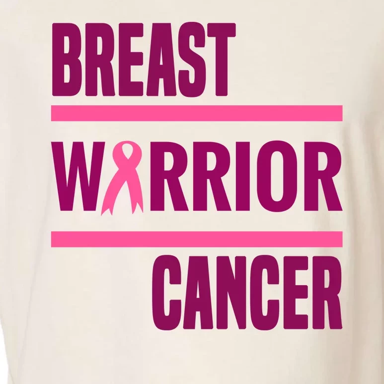 Breast Warrior Cancer Ribbon Garment-Dyed Women's Muscle Tee