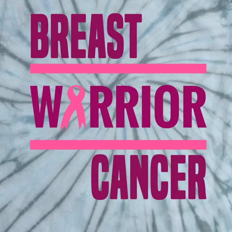 Breast Warrior Cancer Ribbon Tie-Dye T-Shirt