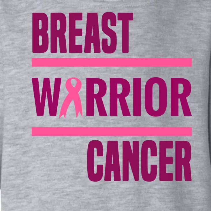 Breast Warrior Cancer Ribbon Toddler Hoodie