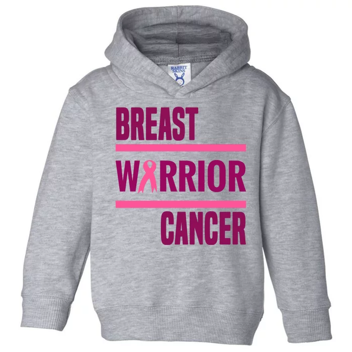 Breast Warrior Cancer Ribbon Toddler Hoodie