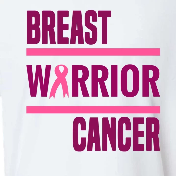 Breast Warrior Cancer Ribbon Sueded Cloud Jersey T-Shirt