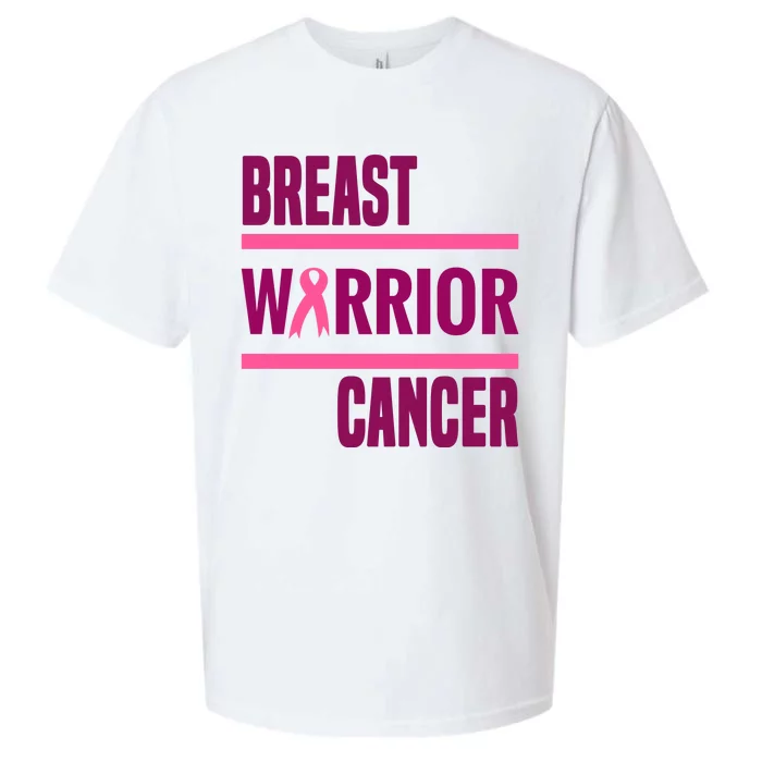 Breast Warrior Cancer Ribbon Sueded Cloud Jersey T-Shirt