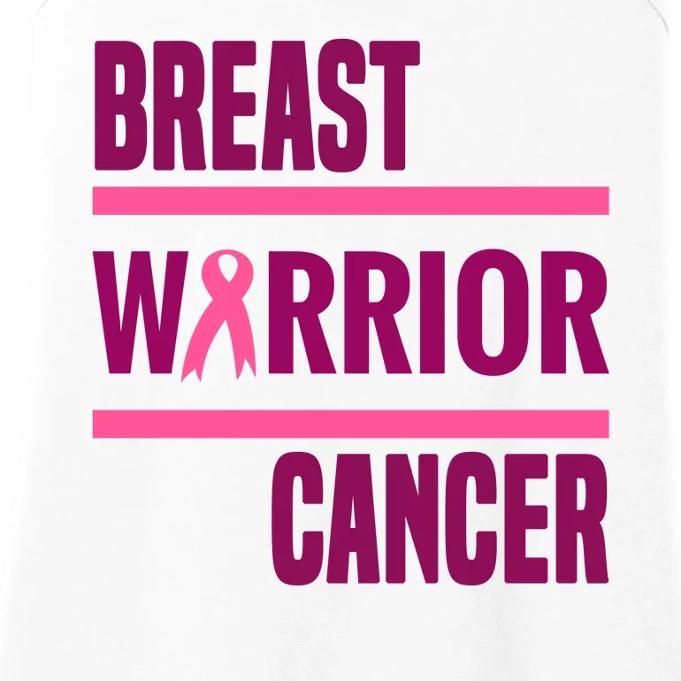 Breast Warrior Cancer Ribbon Ladies Essential Tank