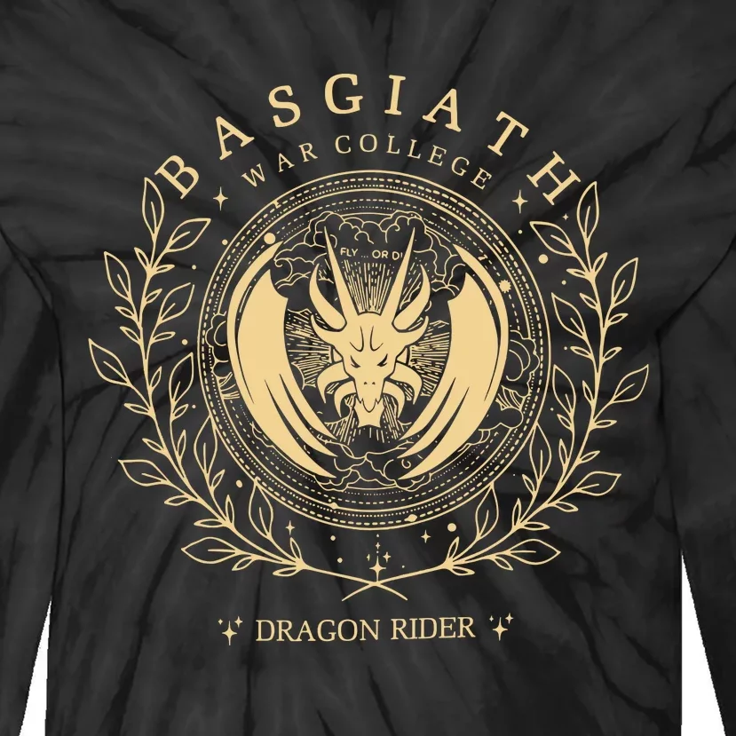 Basgiath War College Dragon Rider Rebecca Yoros Fourth Wing Tie-Dye Long Sleeve Shirt