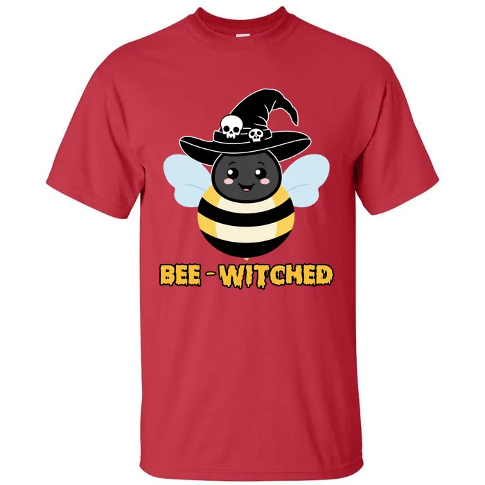 Bee Witched Cute Halloween Bee Wearing Witches Hat Bewitched Tall T-Shirt