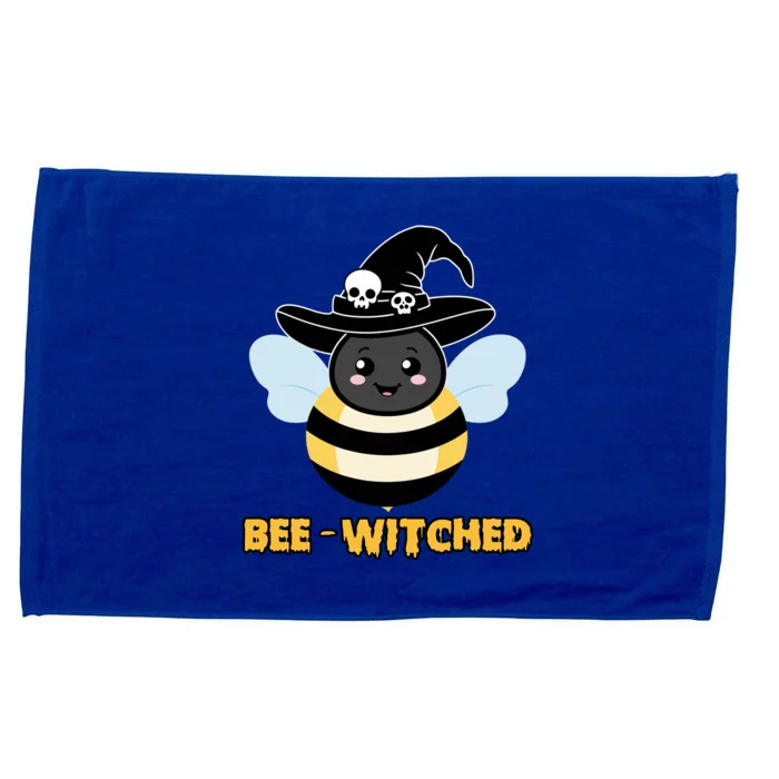 Bee Witched Cute Halloween Bee Wearing Witches Hat Bewitched Microfiber Hand Towel