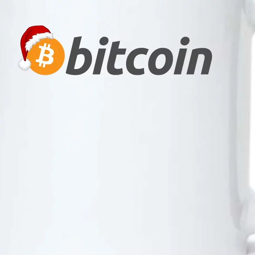 Bitcoin With Christmas Hat Funny Bitcoin With Santa Hat Funny Bitcoin Crypto Black Color Changing Mug