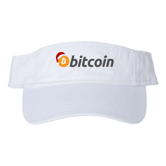 Bitcoin With Christmas Hat Funny Bitcoin With Santa Hat Funny Bitcoin Crypto Valucap Bio-Washed Visor