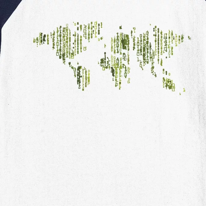 Binary World Computer Coding Programmer Baseball Sleeve Shirt