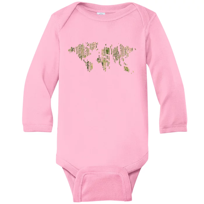 Binary World Computer Coding Programmer Baby Long Sleeve Bodysuit