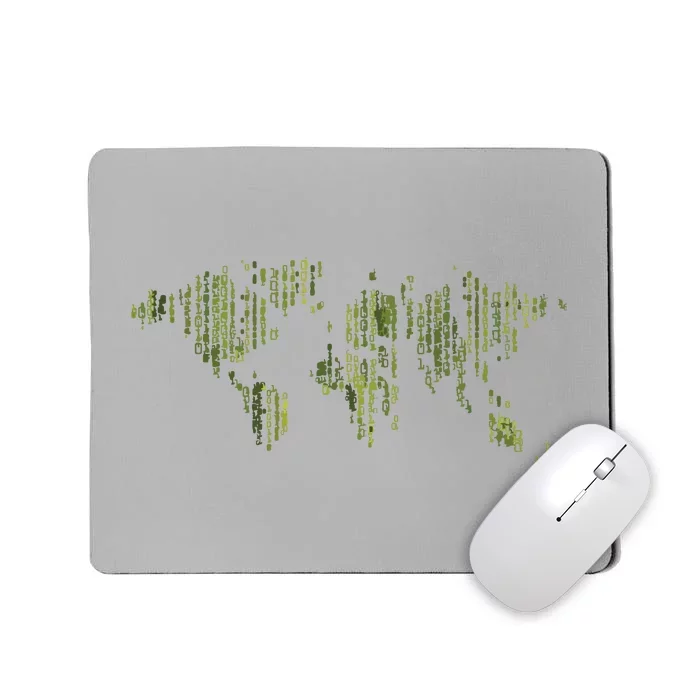 Binary World Computer Coding Programmer Mousepad