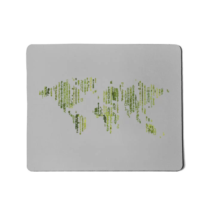 Binary World Computer Coding Programmer Mousepad