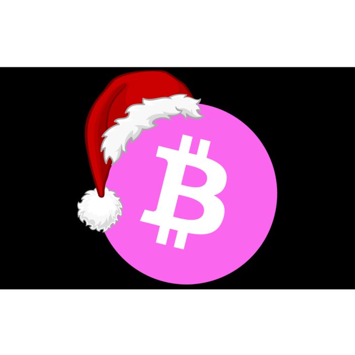 Bitcoin With Christmas Hat Funny Bitcoin Crypto Funny Bitcoin With Santa Hat Bumper Sticker