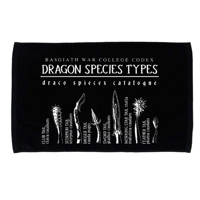 Basgiath War College Codex Gragon Species Types Draco Microfiber Hand Towel