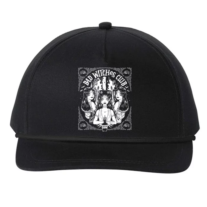 Bad Witches Club Horror Snapback Five-Panel Rope Hat