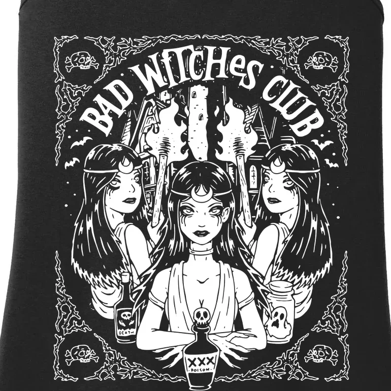 Bad Witches Club Horror Ladies Essential Tank