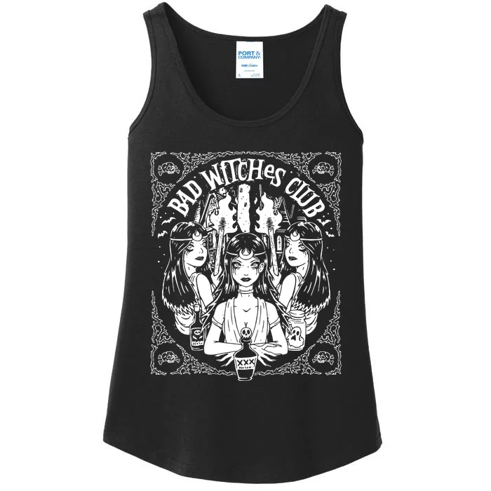 Bad Witches Club Horror Ladies Essential Tank