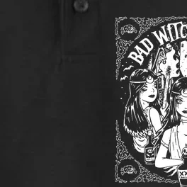 Bad Witches Club Horror Dry Zone Grid Performance Polo