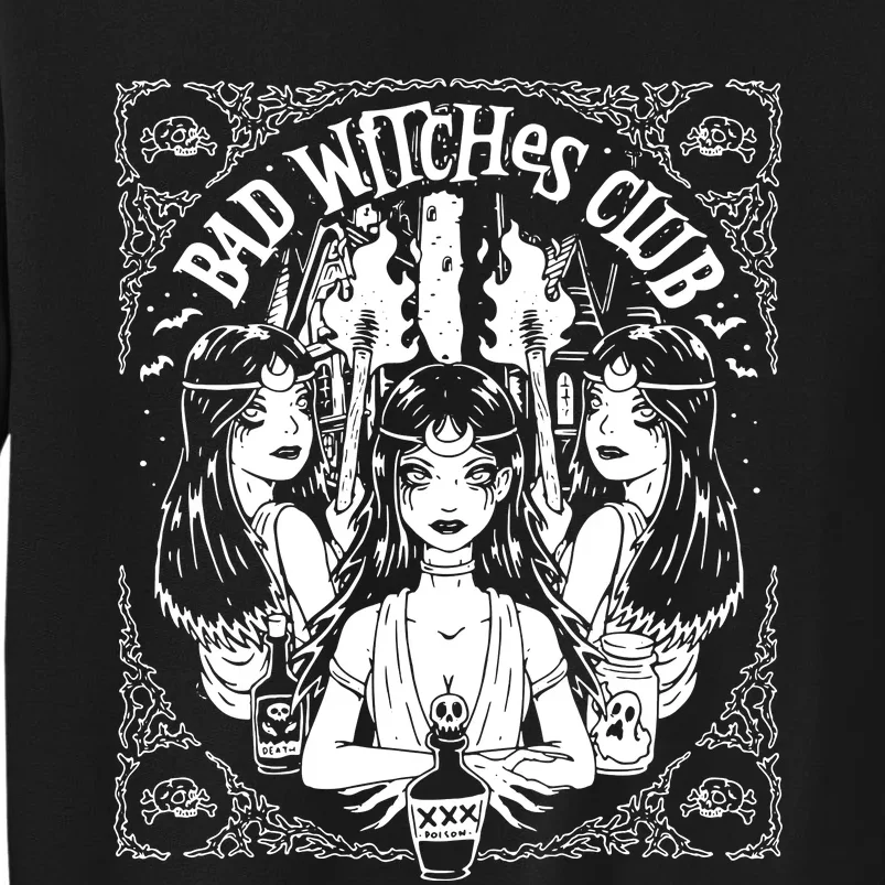 Bad Witches Club Horror Tall Sweatshirt