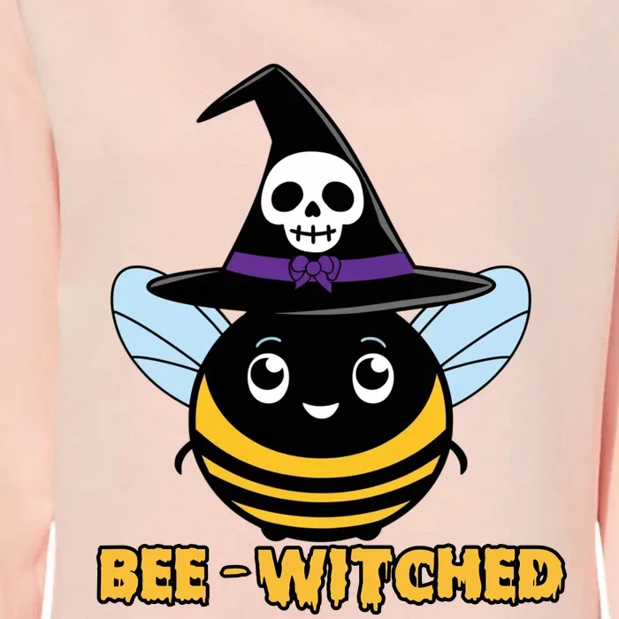 Bee Witched Cute Halloween Bee Wearing Witches Hat Bewitched Womens California Wash Sweatshirt