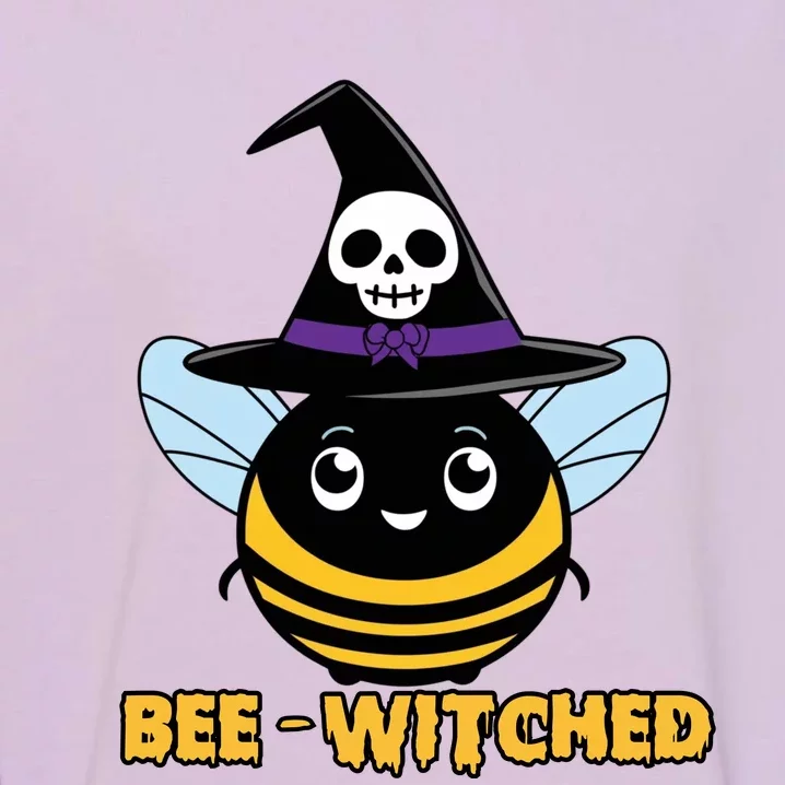 Bee Witched Cute Halloween Bee Wearing Witches Hat Bewitched Garment-Dyed Sweatshirt