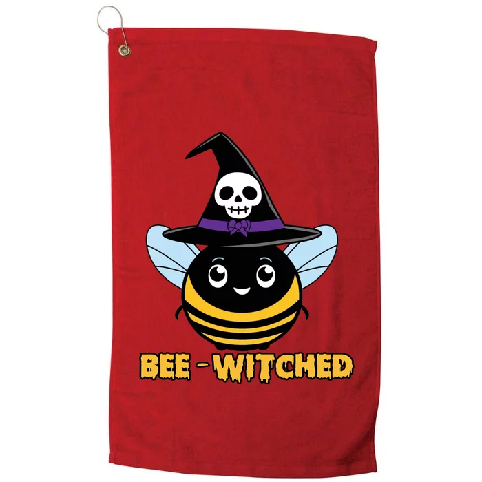 Bee Witched Cute Halloween Bee Wearing Witches Hat Bewitched Platinum Collection Golf Towel