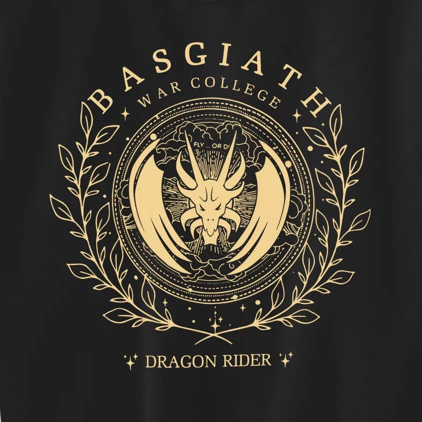 Basgiath War College Dragon Rider Rebecca Yoros Fourth Wing Kids Sweatshirt