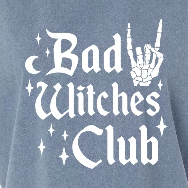 Bad Witches Club Funny Witchy Halloween Costume Wiccan Gift Garment-Dyed Women's Muscle Tee