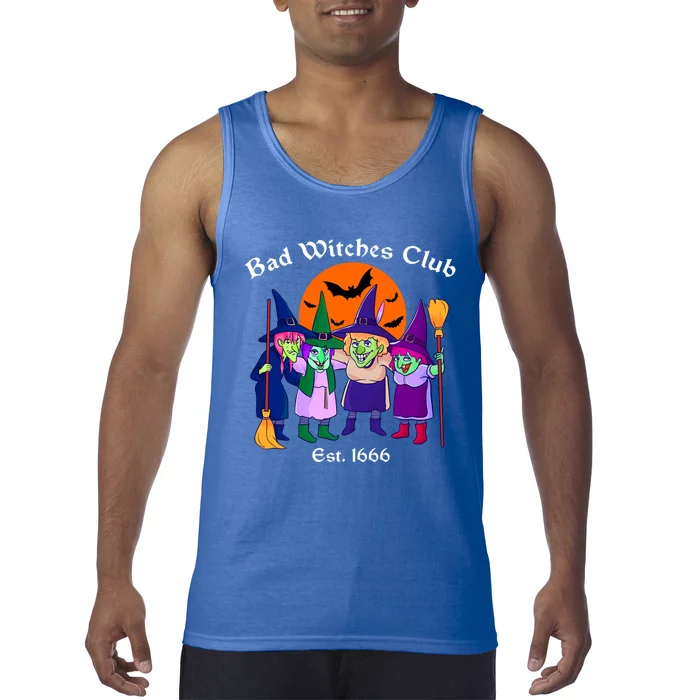 Bad Witches Club Halloween Witch Salem Matching Group Gift Great Gift Tank Top