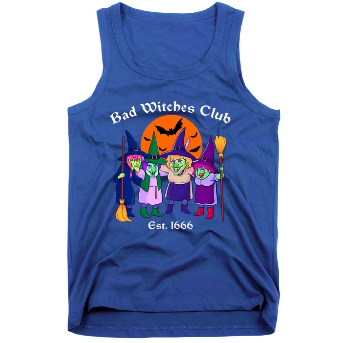 Bad Witches Club Halloween Witch Salem Matching Group Gift Great Gift Tank Top