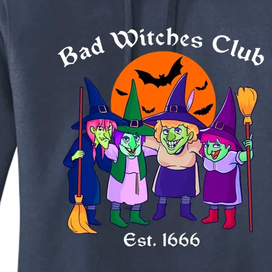 Bad Witches Club Halloween Witch Salem Matching Group Gift Great Gift Women's Pullover Hoodie